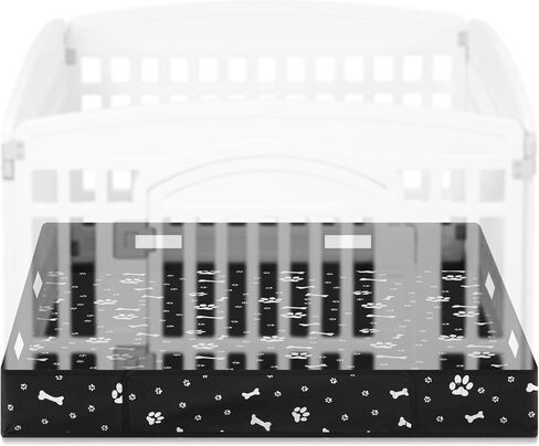 Marsui Dog Playpen Bottom Pad Fits for 36 Inch 4 Panels Pet Exercise Mat Puppy Crate Pad Reusable Washable Pet Training Pee Mat Hoop and Loop Design, Playpen Not Included in Kuwait