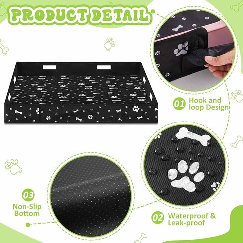 Marsui Dog Playpen Bottom Pad Fits for 36 Inch 4 Panels Pet Exercise Mat Puppy Crate Pad Reusable Washable Pet Training Pee Mat Hoop and Loop Design, Playpen Not Included in Kuwait