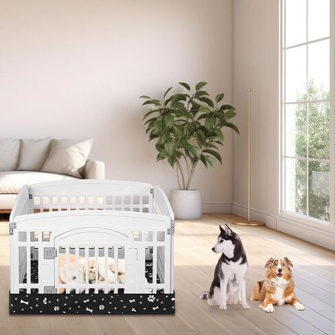 Marsui Dog Playpen Bottom Pad Fits for 36 Inch 4 Panels Pet Exercise Mat Puppy Crate Pad Reusable Washable Pet Training Pee Mat Hoop and Loop Design, Playpen Not Included in Kuwait