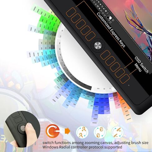 GAOMON PD1161 11.6 Inches HD IPS Tilt Support Graphics Drawing Pen Display with 8 Shortcuts and 8192 Levels Battery-Free AP50 Stylus in Saudi Arabia
