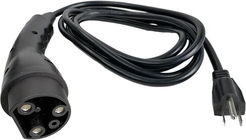 [UL Listed] Golf Cart Charging Power Cord Assembly Fits for Evolution EV, Replaces OEM# 2.04.0620, Heavy Duty Charge Cable Factory Replacement with US Plug (Black 10ft) in Saudi Arabia