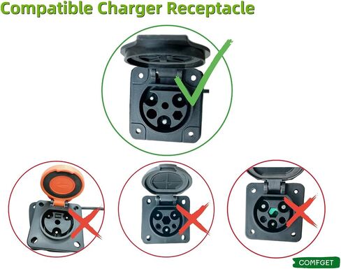 [UL Listed] Golf Cart Charging Power Cord Assembly Fits for Evolution EV, Replaces OEM# 2.04.0620, Heavy Duty Charge Cable Factory Replacement with US Plug (Black 10ft) in Saudi Arabia