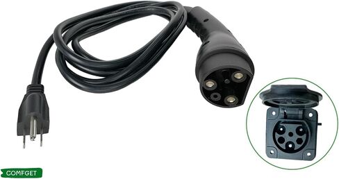 [UL Listed] Golf Cart Charging Power Cord Assembly Fits for Evolution EV, Replaces OEM# 2.04.0620, Heavy Duty Charge Cable Factory Replacement with US Plug (Black 10ft) in Saudi Arabia