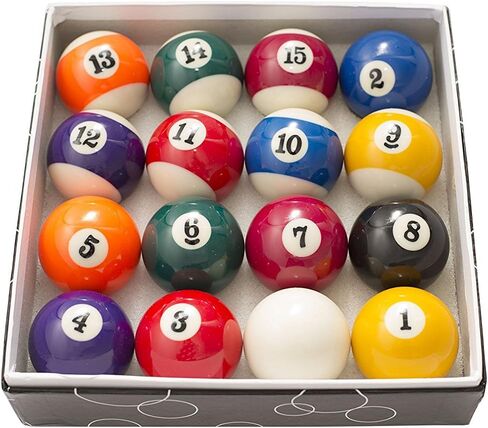 TGA Sports Billiards Pool Ball Set - Regulation Size 2-1/4" Full 16 Pool Ball Set in Saudi Arabia