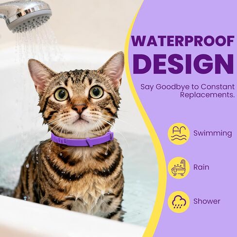 Calming Collar for Cats 4-Packs, Pheromone Collar for Cat, Relief Anxiety Stress Separation Lasts 30 Days, 15 Inches Size Flexible Adjustable, for All Small, Medium, and Large Cats Purple in Saudi Arabia