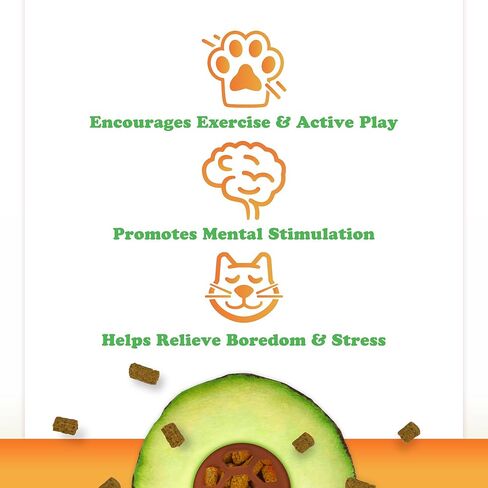 Meowijuana Knock N' Nibble Winter Buddy & Seafood Treat Bundle | Crunchie Munchie Catnip Treats | Refillable Treat Dispensing Toy | Interactive Puzzle Toy for Felines in Kuwait