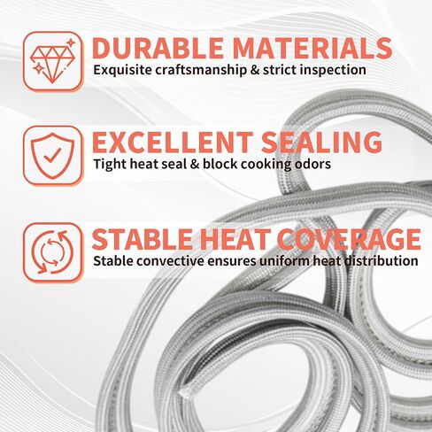 WB4K1 Cosamatcozon Upgraded Oven Door Gasket Seal (Approximate Length is 84.45") - Compatible with Some GE, Hotpoint and Kenmore Ranges or Ovens in Saudi Arabia
