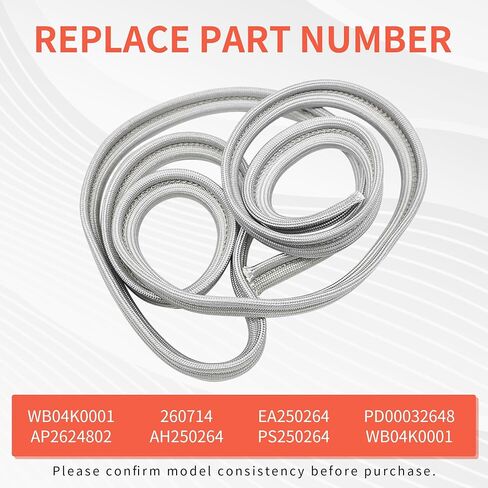 WB4K1 Cosamatcozon Upgraded Oven Door Gasket Seal (Approximate Length is 84.45") - Compatible with Some GE, Hotpoint and Kenmore Ranges or Ovens in Saudi Arabia