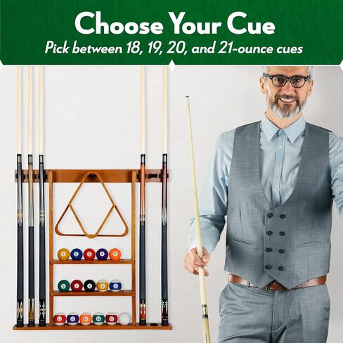 مجموعة عصا البلياردو ISZY المكونة من 4 قطع. قطعتان من العصي المصنوعة من الخشب الصلب وخشب القيقب الكندي في 4 ملحقات بلياردو in Kuwait