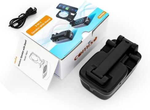 comiso IPX7 Waterproof Cell Phone Stand with Wireless Bluetooth Speaker,Anti-Slip Design Shower Phone Speaker with HD Stereo Sound, Compatible for Any Smartphones/Tablet, Unique Ideal Gifts in Kuwait