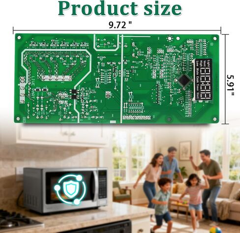 WB27X29801 Microwave Main Control Board with White LED - for GE Microwaves JNM3163DJ2BB, JNM3163DJ2WW,JNM3163RJ5SS, Replacement Part Control Board Numbers WB27X38153, 4586374, AP6327864, PS12299300 in Saudi Arabia