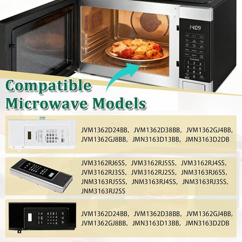 WB27X29801 Microwave Main Control Board with White LED - for GE Microwaves JNM3163DJ2BB, JNM3163DJ2WW,JNM3163RJ5SS, Replacement Part Control Board Numbers WB27X38153, 4586374, AP6327864, PS12299300 in Saudi Arabia