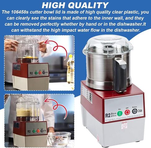 غطاء وعاء القطع 106458S للروبوت كوبيه R2 R2N R2B R2 النرد وR101B معالجات الطعام 106458S غطاء بديل in Kuwait