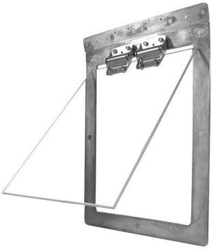 | Heavy Duty Dog Door | Chew Proof, Weather Tight, Energy Efficient | Metal Dog Door | Dog Size 20-120 Lbs | 14"x 20" Frame in Saudi Arabia