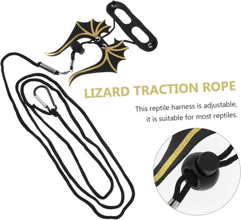 GALPADA Adjustable Lizard Traction Rope Harness Wings for Reptiles Suitable for Small Pets Lightweight and Sturdy Leash for Outdoor Walking in Saudi Arabia