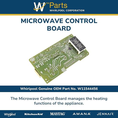 ويرلبول W11544456 OEM قطعة غيار لوحة تحكم الميكروويف، متعدد الألوان in Kuwait