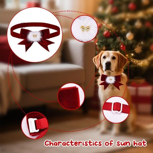 عطلة الأقواس للكلاب القطط جرو الحيوانات الأليفة الشريط القوس التعادل لطوق الكلب لعيد الميلاد حزب الملحقات للحيوانات الاليفة الكلب القط الأحمر القوس التعادل الكلب الياقات للكلاب المتوسطة جرو العلاقات القوس للبنين بنات عيد الميلاد ربطة عنق in Kuwait