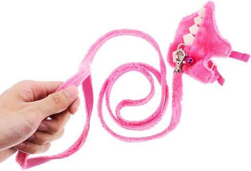 VOSAREA Cartoon Dinosaur PET Harness Leash for Small Pets Wear-Resistant Ferret Leash Adjustable Vest Escaping Design for Ferrets and Guinea Pigs in Saudi Arabia