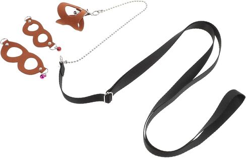 SUPVOX Adjustable Sugar Glider Traction Rope Bite-Resistant Chain Brown Outdoor Leash for Small Pets for Sugar Gliders and Other Small Animals in Saudi Arabia
