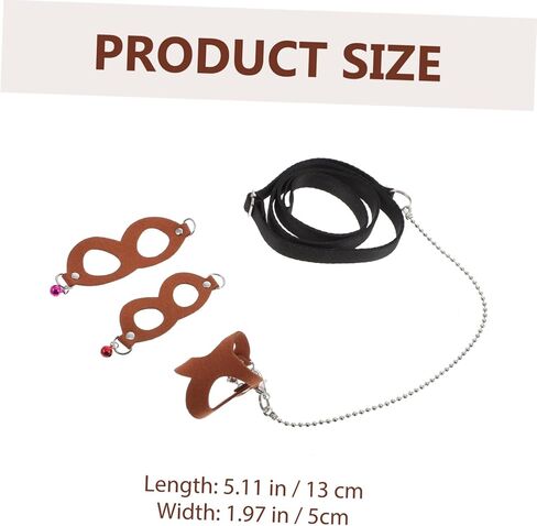SUPVOX Adjustable Sugar Glider Traction Rope Bite-Resistant Chain Brown Outdoor Leash for Small Pets for Sugar Gliders and Other Small Animals in Saudi Arabia