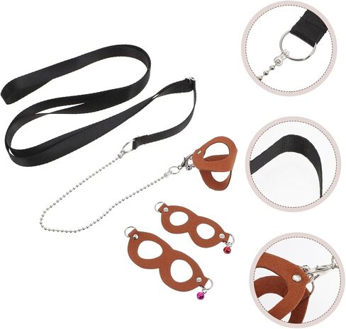 SUPVOX Adjustable Sugar Glider Traction Rope Bite-Resistant Chain Brown Outdoor Leash for Small Pets for Sugar Gliders and Other Small Animals in Saudi Arabia