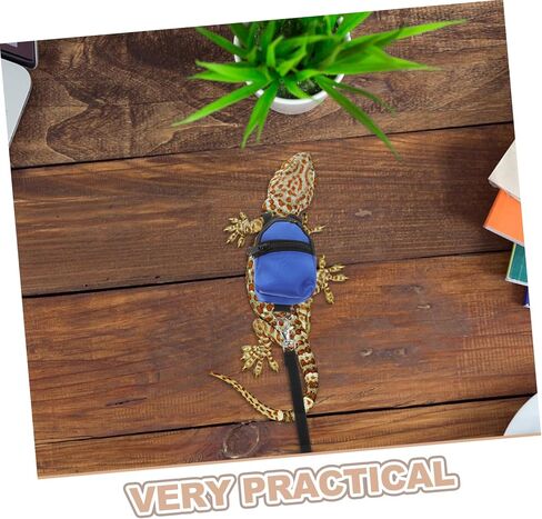 HANABASS Bearded Dragon Leash Harness Reptile Outdoor Leash for Lizards Small Pets Stylish Pet Backpack in Saudi Arabia