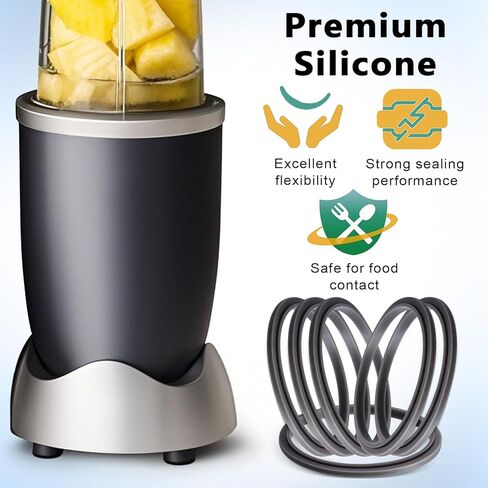 3 قطع بديلة لحشية الخلاط، حلقات إغلاق مطاطية مناسبة لخلاطات سلسلة Nutribullet 900 بقدرة 600 وات و900 وات (3 قطع) in Kuwait