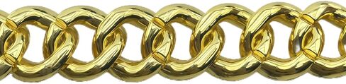 Sparkling Cuban Link Dog Collar with Diamond Inlay - Elegant Gold Chain for Dogs and Cats, Comfortable fit, 8 Size Options (3XL) in Saudi Arabia