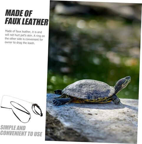 GANAZONO Adjustable Turtle Leash Reptile Lead Faux Pet Training Leash for Turtle and Lizard Small Rope Harness for Pet Walk in Saudi Arabia