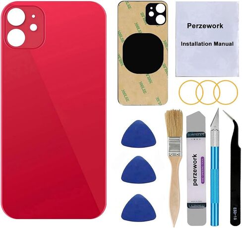 OEM Rear Back Glass Replacement for iPhone 11 6.1 inches with Reparing Toolkit and Pre-Installed Adhesive (Black) in Saudi Arabia