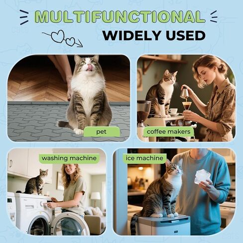Silicone Cat Litter Mat for Litter Box - 34" X 22"Waterproof Urine - Proof Mat, Non - Slip Trapping Pad to Keep Floor Clean, Easy to Clean Cat Floor Mat（Deep Gray） in Kuwait
