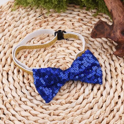 Pet Glitter Bow Tie for Dog Cat Sequin Bow Tie for Pet Dogs Cats Sarkly Pet Collar for Cat Dog Pet Accessories with Sequins Pet Collars for Dogs Cats Cat Dog Bow Tie Collar for Pets Shiny Bowtie in Saudi Arabia