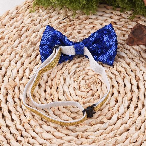 Pet Glitter Bow Tie for Dog Cat Sequin Bow Tie for Pet Dogs Cats Sarkly Pet Collar for Cat Dog Pet Accessories with Sequins Pet Collars for Dogs Cats Cat Dog Bow Tie Collar for Pets Shiny Bowtie in Saudi Arabia
