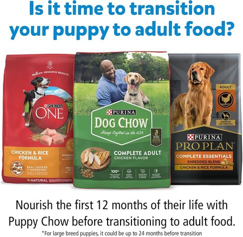Purina, طعام الجراء الجاف عالي البروتين من Puppy Chow، طري ومقرمش مع لحم البقر الحقيقي، 4.4 رطل in Saudi Arabia