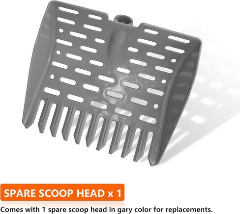 مغرفة فضلات الدجاج ومجرفة 2 في 1 مغرفة فضلات الدجاج التلسكوبية لأقفاص الدجاج وحيوانات المزرعة الصغيرة مجرفة غربلة فضلات الرمل (برتقالي) in Kuwait