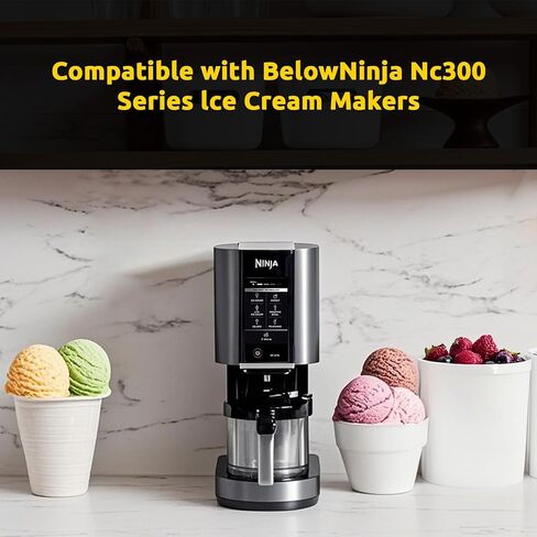 غطاء بديل لغطاء Ninja Creami، غطاء وعاء خارجي لسلسلة NC301/NC300/NC299AMZ، ملحقات قطع غيار Ninja Creami (بدون مجداف) in Kuwait