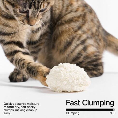 pidan Cassava Cat Litter clumping,Odor Control,Plant-Based Natural Ingredients,Ultra Absorbent and Fast Drying,No Dust,Unscented (5.3lb×2bags) in Kuwait