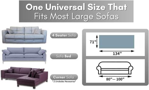 Couch and Sofa Covers with Pet Hair Removal Tool Included, Universal Size Throw Blanket 91"x134", Couch Cover for Dogs Washable, Seat Covers, Sofa Furniture Protector. in Saudi Arabia