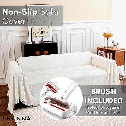 Couch and Sofa Covers with Pet Hair Removal Tool Included, Universal Size Throw Blanket 91"x134", Couch Cover for Dogs Washable, Seat Covers, Sofa Furniture Protector. in Saudi Arabia