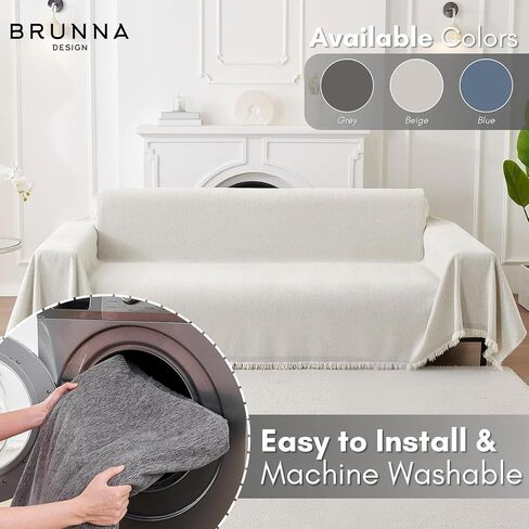Couch and Sofa Covers with Pet Hair Removal Tool Included, Universal Size Throw Blanket 91"x134", Couch Cover for Dogs Washable, Seat Covers, Sofa Furniture Protector. in Saudi Arabia