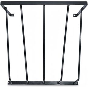 Heavy Duty Steel Wall Hay Rack by Dutch Ranch| Steel Hay Rack for Sheep, Goats & Livestock | Hay Feeder Wall Mount for Easy Hay Storage | Black Hay Rack for Blanket Storage | 18.5" Long | Made in USA in Saudi Arabia