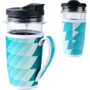 Neoprene Cup Sleeve Compatible only with Ninja BN751（24oz-710ML） Blender cup Insulated Anti - slip Sleeve for home,1 pack in Saudi Arabia