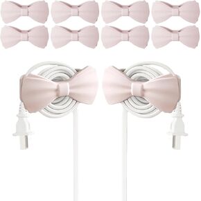 Cord Organizer for Appliances – 2 Pack New Pink Bow Cord Holders, Adhesive Cable Winder for Kitchen Mixer, Coffee Maker, Blender, Computer, Office Equipment in Saudi Arabia