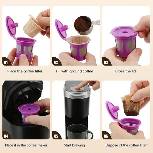 300 Count Disposable K Cup Filters, Coffee Filter Paper for Keurig Brewers Single Serve 1.0 and 2.0, Use with Reusable K Cup Pods (Natural Unbleached) in Saudi Arabia