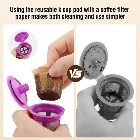 300 Count Disposable K Cup Filters, Coffee Filter Paper for Keurig Brewers Single Serve 1.0 and 2.0, Use with Reusable K Cup Pods (Natural Unbleached) in Saudi Arabia
