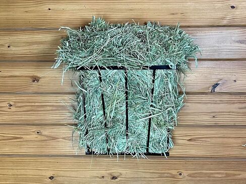 Heavy Duty Steel Wall Hay Rack by Dutch Ranch| Steel Hay Rack for Sheep, Goats & Livestock | Hay Feeder Wall Mount for Easy Hay Storage | Black Hay Rack for Blanket Storage | 18.5" Long | Made in USA in Saudi Arabia