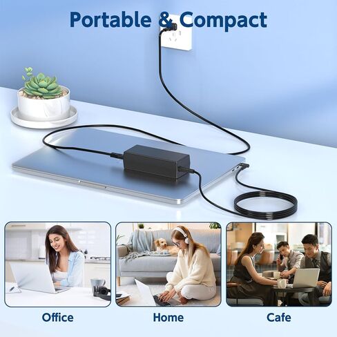 HP 65W AC محول شاحن الكمبيوتر المحمول لـ HP EliteBook 840 830 850 820 745 G3 G4 G5 G6، HP Pavilion x360 15 13، HP Notebook 14 15، HP Envy X360 15 17 13 15-w117cl 17m-bw0013dx سلك إمداد الطاقة in Kuwait