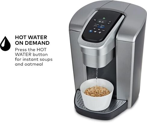 ماكينة صنع القهوة Keurig K-Elite ذات الخدمة الفردية K-Cup Pod القابلة للبرمجة (فضي مصقول) (متجددة) in Kuwait