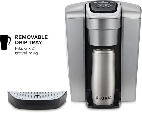 ماكينة صنع القهوة Keurig K-Elite ذات الخدمة الفردية K-Cup Pod القابلة للبرمجة (فضي مصقول) (متجددة) in Kuwait