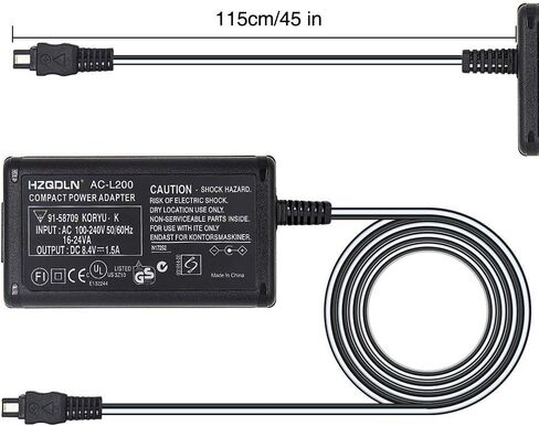 AC Power Adaptor Charger Compatible with Sony HDR CX230 HDR-CX220 HDR-CX190 HDR-CX160 HDR-CX155 HDR-CX150 HDR-CX130 HDR-CX115 HDR-CX110 HDR-CX100 Handycam Camcorder in Saudi Arabia